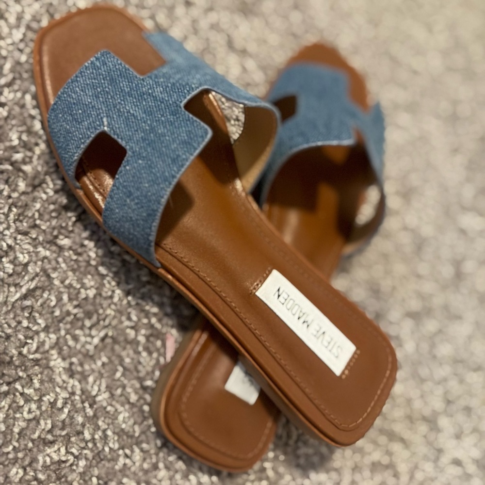Steve Madden Hadyn (Women's) Denim Sandals -NEW 🤩